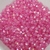 Pérola Irisada Sextavada Translucida Rosa (4mm) - 15g