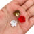 Aplique Flor de Porcelana Fria P ( 1,5cm ) - 5 Unidades - Hexa Apliques e Fitas