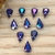 Engrampado Gota Roxo Holográfico - 8mm (10 Unidades)