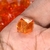 Pérola Quadrada Cristal Laranja (10mm) - 15g