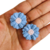 Aplique Flor Dupla Bordada ( 25mm ) - 2 Unidades - Hexa Apliques e Fitas