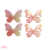 Aplique Borboleta Lonita Holográfico Com Base (4cm) -8 unidades