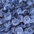 Flor de Tecido Azul (30mm) - 5 Unidades