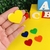 Aplique Coração Acrílico Escolar ( 3 cm ) - 4 Unidades - comprar online