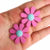 Aplique Margarida São João Emborrachado ( 3.4cm ) - 2 Unidades - Hexa Apliques e Fitas