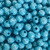 Pérola Leitosa Azul com Cruz Prata (8mm) - 15 G