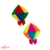 Aplique Emborrachado Balão (3,5x3cm) - 2 Unidades