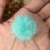 Pompom Achatado Tiffany 2,5cm - 2 Unidade