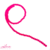 Fio De Cristal Facetado Rosa Neon Translúcido 40cm (6mm) - Unidade