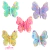 Aplique Acrílico Borboleta Candy Color (4cm) - Unidade