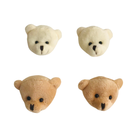 Aplique Cabeça de Ursinho com Enchimento ( 5cm ) - Unidade