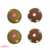 Apliques Biscuit Cookie (3cm) - 4 Unidades