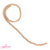 Fio De Cristal Facetado Irisado Nude 40cm (6mm) - Unidade