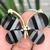 Aplique Borboleta de Metal Preta (3cm) - Unidade