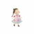 Aplique Menina com Vestido Xadrez Candy (5,5 cm) -Unidade
