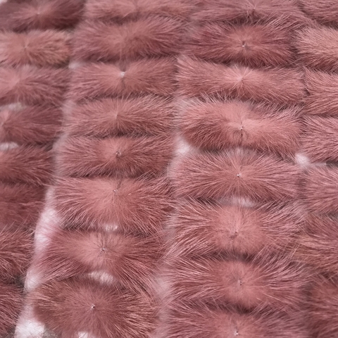 Pompom Bigode Rosé Escuro (7cm) - Unidade