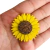 Aplique Girassol Com Voal ( 4cm ) - 2 Unidades - comprar online