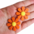 Aplique Margarida São João Emborrachado ( 3.4cm ) - 2 Unidades