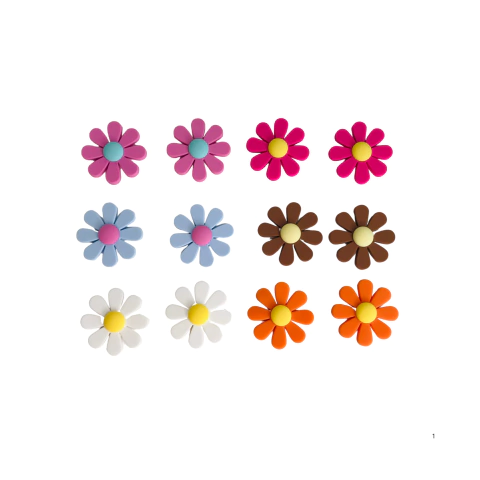 Aplique Margarida São João Emborrachado ( 3.4cm ) - 2 Unidades