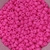 Pérola de Vidro Rosa Neon (4mm) - 10g
