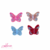 Aplique Borboleta com Strass (5,5cm) - unidade