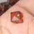 Pérola Quadrada Cristal Marrom (10mm) - 15g