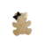 Aplique Urso Acrílico ( 4.3cm ) -2 Unidades - loja online