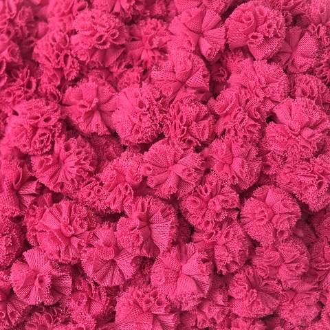 Pompom de Malha Camellia Rose (2,5 cm) - 10 Unidades