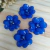 Flor Acrílica Holográfica P Azul (40mm) - Unidade
