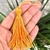 Pingente Tassel Franja Amarelo 7cm-Unidade