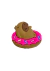 Aplique Capivara Donuts Emborrachado ( 4,5x4,0cm) -2 unidades - comprar online