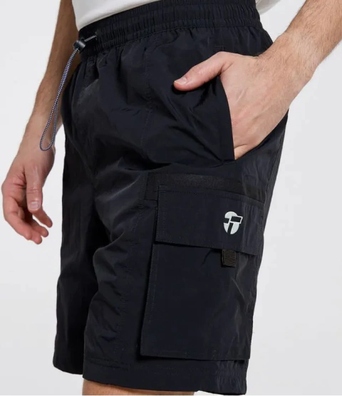BERMUDA HOMBRE URBANA OUTDOOR CARGO NEGRO (A12838)