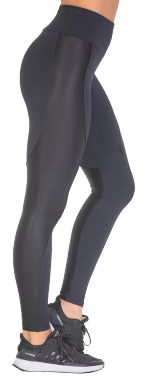 CALZA LARGA MUJER MICROFIBRA TEMPLE NEGRO (A09660)