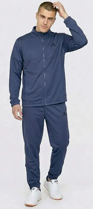 CONJUNTO DEPORTIVO HOMBRE BR ACETATO CON FRISA AZUL (A14259)