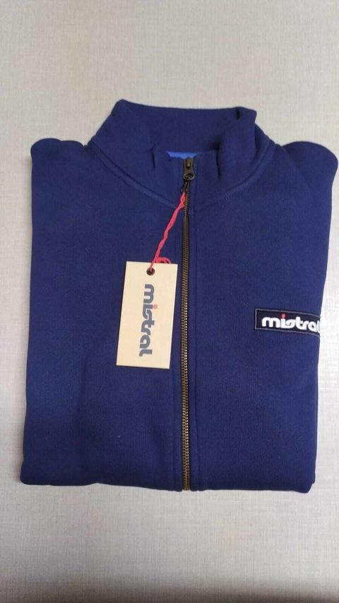 CAMPERA HOMBRE ALGODON CON FRISA AUSTIN AZUL (09389)