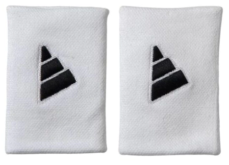 MUÑEQUERA ANCHA LOGO BORDADO X2 BLANCO (A11895)