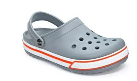 SEAWALK MUJER ZUECOS DE GOMA CON BANDA GRIS - NARANJA (A12141)