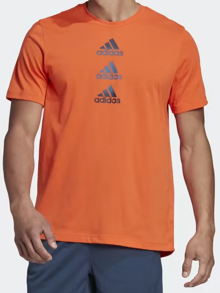 REMERA HOMBRE M-C ALGODON DESIGNED TO MOVE LOGO NARANJA (A06648)