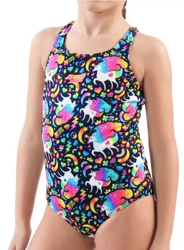 TRAJE DE BAÑO ESTAMPADO INFANTIL DE NENA DREAMLAND (A10511)