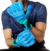 GUANTES ARQUERO PALMA LATEX WETGRIP "HYPER ROLL WET BLUE" 4MM ART 147 (A08372)