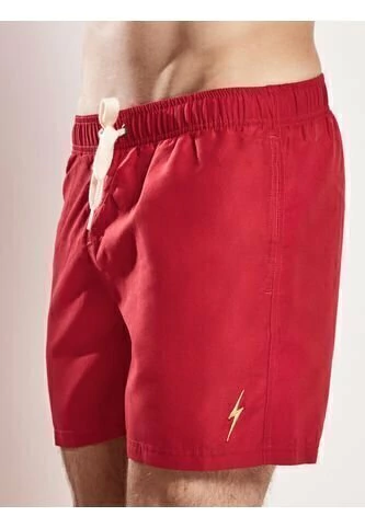 SHORT DE BAÑO HOMBRE PIPELINE ROJO (12414)