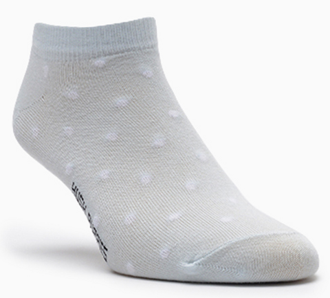 MEDIAS SOQUETES MUJER X 1 LUNARES CELESTE (A10812)