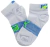 MEDIAS SOQUETES NIÑO X2 PLACED LOGO SNEAKER 26 - 30 BLANCO (A06157)