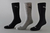 MEDIAS MEDIAS ALTAS HOMBRE X3 LIFESTYLE 38-44 NEGRO - NEGRO - GRIS (04799)