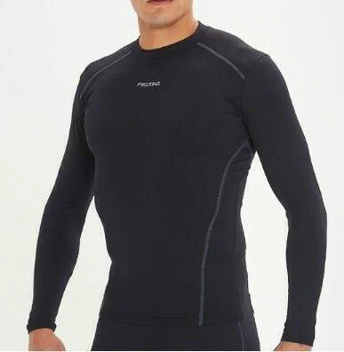 REMERA M-L REMERA TERMICA HOMBRE LYCRA BASIC TECH 966 NEGRO (A01153)