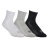 MEDIAS HOMBRE X 3 CAÑA CORTA BLANCO - NEGRO - GRIS (12899)
