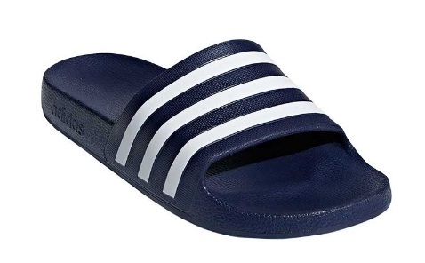 CHINELAS ADILETTE AQUA MARINO - BLANCO (01643)