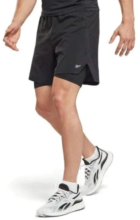 SHORT DEPORTIVO HOMBRE SPEED 3.0 2 IN 1 NEGRO (A07400)