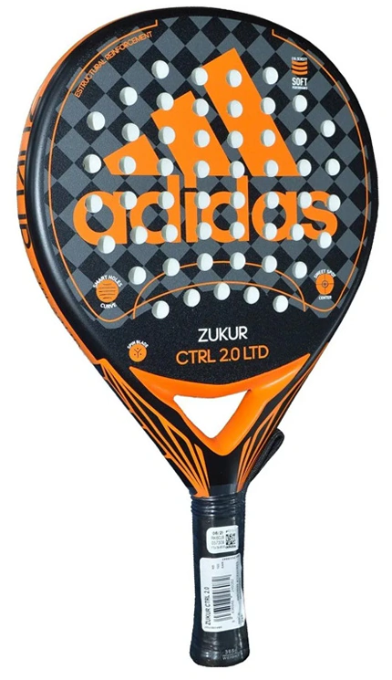PALETA PADEL ZUKUR CTRL 2.0 NEGRO - NARANJA (11588)
