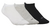 MEDIAS SOQUETES MUJER X 3 NEGRO - GRIS - BLANCO (10637)